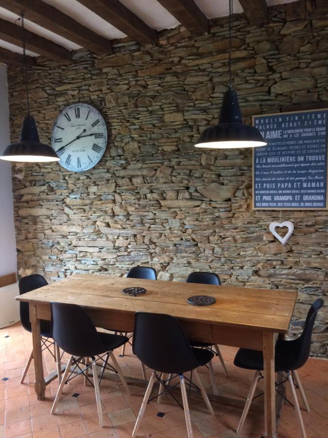 라젤르이본 La Mouliniere, Jolie Longere Du Xviie B&B 외부 사진